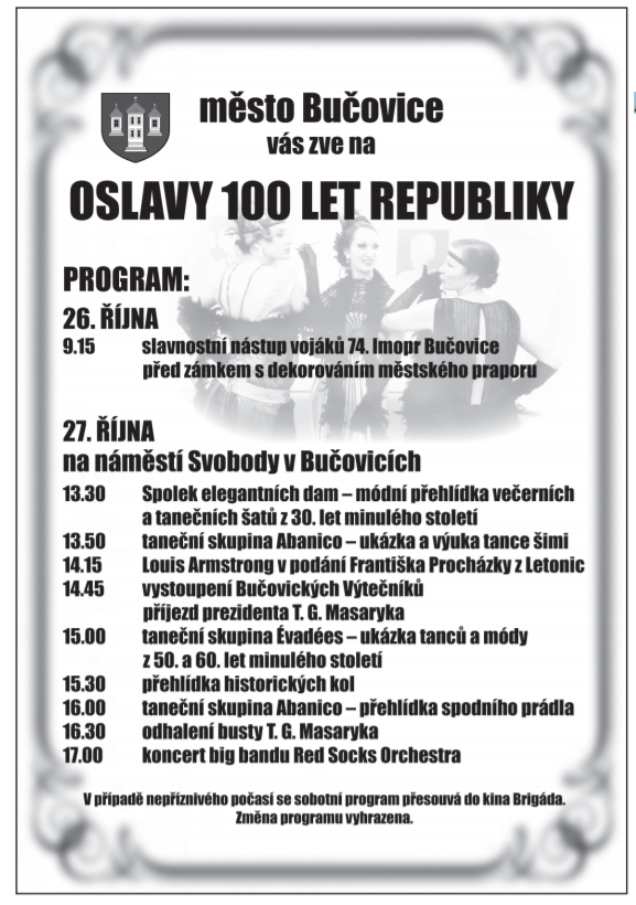oslava 100 let republiky